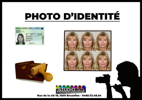 Service de prise Photos d'identité Sur Place - Sans Rendez vous (10h à 18h)  - 0485 72 48 54